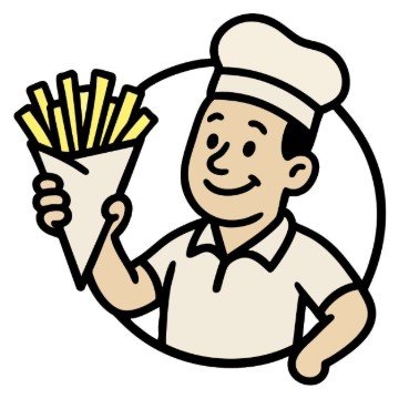 Het logo van ’t Frietmanneke Bunnik